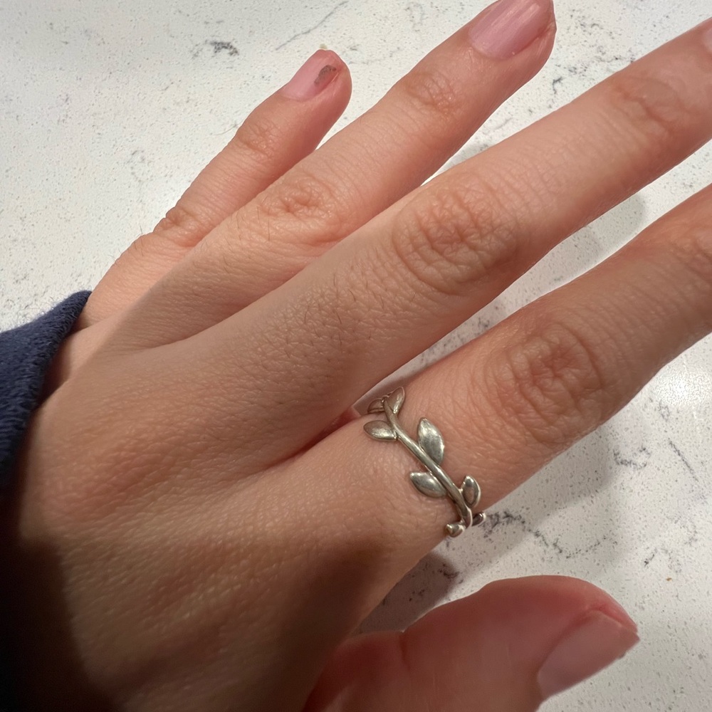 Tiffany and co olive branch ring